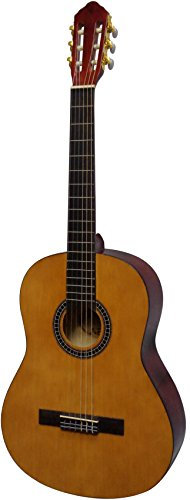 4/4 GITARRE - KONZERTGITARRE FÜR LINKSHÄNDER - RANDEINLAGEN - CLASSIC - NATUR-HOCHGLANZ - MENSUR 58,5cm - DECKE: Fichte furniert - CK116 linkshand