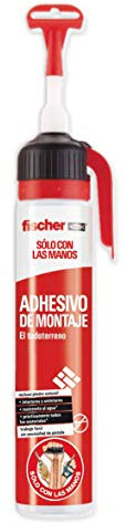 fischer SCLM - adhesivo de montaje blanco de alto rendimiento para dherir materiales de construcción pesados de forma profesional, de fácil aplicación sin pistola de silicona.
