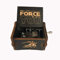 MINGZE Caja de música de Madera manivela, Pure Hand-Classical Music Box Hand-Wooden Music Box Creative Wooden Crafts Best Gifts, Variedad de Estilos (Star Wars（Black）)