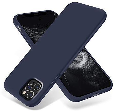 OTOFLY Compatible with iPhone 11 Pro Case,ultra slim fit iPhone case liquid silicone gel cover with full body protection anti-scratch shockproof case,Midnight Blue
