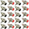RUNCCI-YUN 20 Stück Cinch Buchse Einbau, Cinch Buchse Audio High-End Verbinder Plug Jack Chinch Anschluss, RCA Einbaukupplung Terminal weiblich