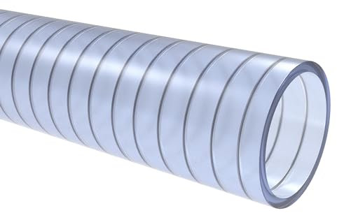 Saugschlauch *TRANSPARENT Klar Spiralschlauch Förderschlauch Pumpen Druckschlauch - METERWARE (38 mm (1 1/2)