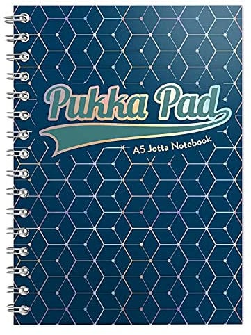 Pukka Pad Glee Notizbuch, A5, Jotta, Spiralbindung, Dunkelblau