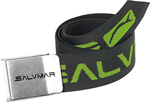 SALVIMAR Cintura Cordura Fibbia INOX Gürtel, Grün (Military Green), Einheitsgröße