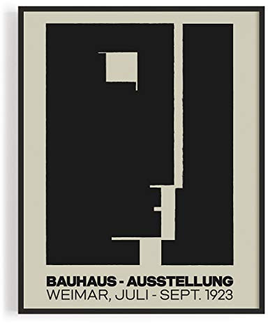 MReinart Bauhaus Plakat Aussellung 1923 - DIN A3 Poster Ungerahmt, Weiß, Einheitsgröße