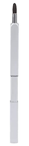 Applicateur de pinceau de rouge à lèvres, pinceau à lèvres lisse rétractable doux et portable pour le voyage Argent