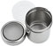 Stainless Steel Powder Sugar Shaker with Lid, Coffee Cocoa Fine Mesh Shaker Power Can for Icing Sugar Cocoa Pepper Flour Cappuccino Latte Chocolate Shaker (2 Pack)