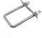 FOCMKEAS 304 Stainless Steel Square U-Bolts 2-3/8(60mm) Inner Width, 6(150mm) Length Stainless with M10 Nuts, Frame Plate, Accessories for Automobiles Trailer, Boat Trailer Industrial Parts