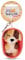 NICI Schlüsselanhänger Sleeping Pets Hund dreifarbig 8cm