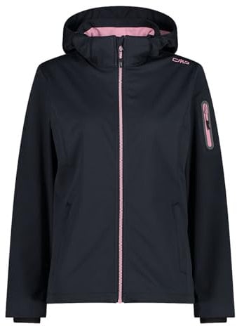 CMP Jacke Hoodie Zip, Anthrazit-Rouge, EU 36, 00un Anthrazit/Rouge, 36