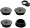 4PCS Flexible Desk Grommet,50mm/2 inch Desk Grommet Aperture,Data Cable Storage and Sorting Tools,Wire Cord Cable Grommets Hole Cover,for Office PC Desk Cable Cord Organizer (Black)