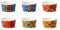 Excelsa Trinacria Set 6 Coppette Gelato/Aperitivo, Porcellana, Diametro 8.7 Cm., Decori Assortiti