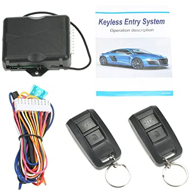 Mulcort Universal Autotürschloss Keyless Entry System Auto Wegfahrsperre Auto Remote Central Kit mit Control Box