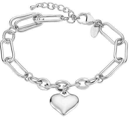 LOTUS STYLE Pulsera LS2334-2/1 Woman's Heart Acero inoxidable 316l Corazón 208.00 mm Mujer