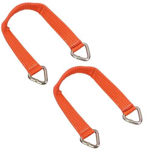 AB Tools Axle Recovery Winch Strap Sling 2 PACK 5000kg 84cm Car Transporter Trailer