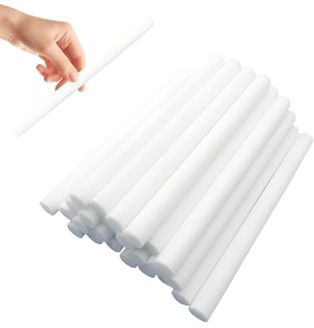60 Pcs Humidifier Filter Refills - 10cm x 0.7cm Cotton Replacement Sticks for USB Mini Humidifiers, Cool Mist Diffusers Pure Wicks Refill Compatible with Most Small Humidifiers