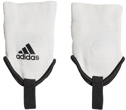 Adidas Knöchelschutz, White/Black, One Size