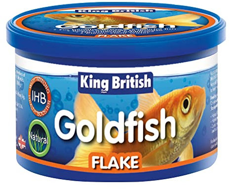King British | Goldfish Flake With Immuno Health Booster | Complete Food for Coldwater Fish | Helps Prevent Infection and Disease | Includes Essential Vitamins | 28g