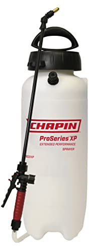 Chapin International 26031XP Chapin ProSeries Poly Sprayer for Fertilizer, Herbicides and Pesticides, 3-GA, 3-Gallon, Translucent White