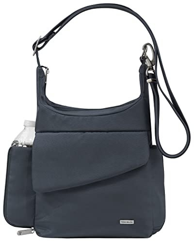 Travelon Anti-Theft Messenger Bag, Midnight, 11 x 10 x 4.5,