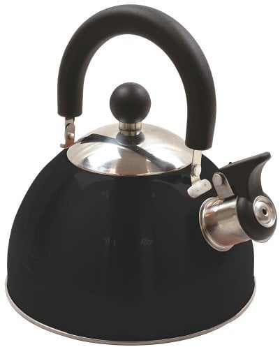 Highlander Luxe Bouilloire sifflante en Acier pour Adulte Unisexe Noir Mixte, Taille Unique