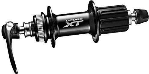 Shimano Unisex – Erwachsene Deore XT Hinterrad Nabe, Schwarz, 32 Loch/173 mm/135 mm