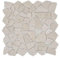 Mosaik Bruch/Ciot uni Botticino Marmor Naturstein Küche, Mosaikstein Format: 15-69x8 mm, Bogengröße: 305x305 mm, 1 Bogen/Matte