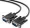 JAMEGA - 1m VGA Kabel 15-polig – D-Sub Stecker Full HD 1080p 3-fach geschirmt Knickschutz VGA-Stecker auf VGA Stecker verbindet PC & Notebook mit Monitor, TV, Beamer