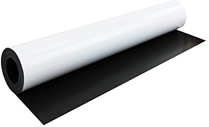 FerroFlex® 620mm Wide Gloss White Dry Wipe Surface Flexible Ferrous Sheet for Walls, Office, Home and Creating Instant Surfaces Magnets Will Attract To - 5 Metre Length