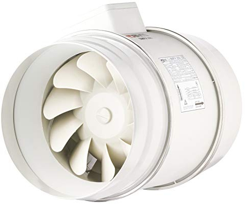 Kanal Rohrventilator Rohrlüfter Abluft Ventilator einstellbar Metall ø100mm