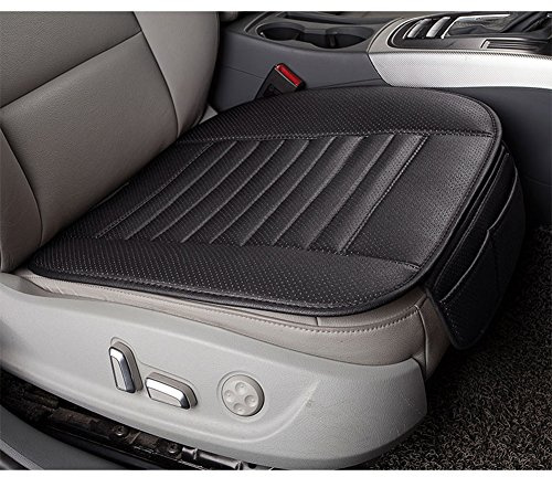 ele ELEOPTION Auto Sitzkissen Auto Sitzauflagen Universal Bambus Holzkohle Auto Kissen Vier Jahreszeit Komfortabel und Atmungsaktiv Schutz für Bürostuhl Autositz (Schwarz)