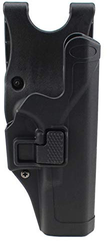 Gexgune Tactical G1ock Holster Militärische Verschleierung Stufe 2 Rechtshänder Paddel Gürtel Pistole Pistolenhalfter für G1ock 17 19 22 23 31 (Schwarz)
