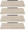EUGAD Wandregal Wandboard 4er Set Hängeregal Holz Board Modern Sonoma Eiche 60x22,9x3,8cm 0051QJ-4