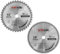 Lames de scie circulaire Saxton TCT pour bois, alésage 255 mm x 40 et 80T x 25,4 mm, adaptées aux scies Evolution Rage (2 pièces) ...
