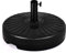 COSTWAY Base per Ombrellone, per Pali da 38-48mm, Base Ombrellone in Plastica e Ferro, 23L, 51x51x13cm, Nero