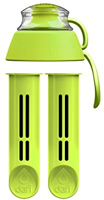 Dafi Set mit 2 Filtern + Verschluss für DAFI Soft Filterflasche, Lime - Austauschbare Filter, Umweltfreundlich, BPA-frei - Entfernen den Geschmack und Geruch von Chlor