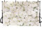 MEHOFOND 2,4 x 1,8 m Blanc Rose Fleur Mur Photographie Toile de Fond Douche Nuptiale Fête De Mariage Rideau Cérémonie Portrait Fond pour Photo Studio Photo Shoot Props