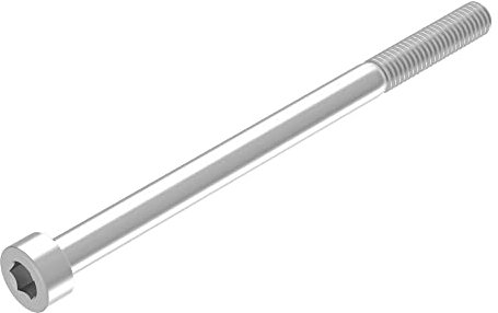 SECCARO Zylinderschraube M4 x 60 mm, Edelstahl V2A VA A2, DIN 912 / ISO 4762, Innensechskant, Teilgewinde, 20 Stück