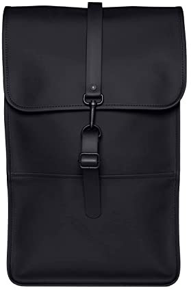 RAINS Unisex-Erwachsene Backpack Rucksack, 01 Schwarz, Einheitsgröße