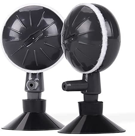 WANGCL Lot de 2 pierres à air à bulles - Disque rotatif - Diffuseur d'oxygène réglable - Pompe d'aération avec ventouses pour aquarium - Pompe hydroponique