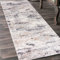 Mazovia Teppich Läufer Flur - Modern Teppichläufer – Kurzflor, Weich - für Vorzimmer Eingangsbereich Schlafzimmer Küche Korridor - Abstrakt Muster - 60 cm Breite Grau Beige 1 60 x 125 cm