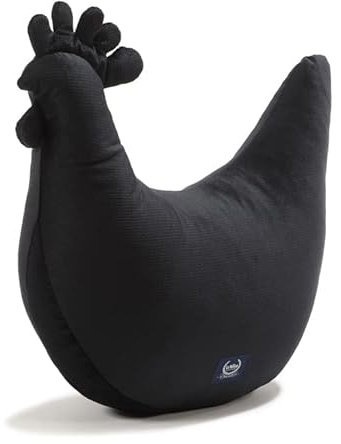 La Millou Oma Danas Henne Velvet Collection 50 x 40 cm | Stillkissen | Babykissen | Schwangerschaftskissen | Babyshower Geschenkidee | Black