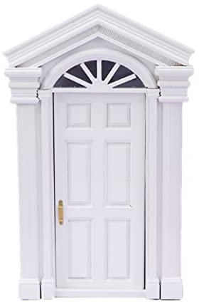 Super Idee Wichteltür Luxuriös Miniatur Wichtel Tür Nissedor Feentür Elfentür Ohne Zubehör Verzierungen für Weihnachten Adventszeit (Weiß)