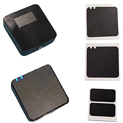 Microphone Masking Sticker,Microphone Stickers Fit for Rode Go/Go II Wireless Microphone Sticker Kit (Black)