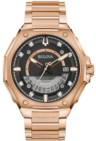 Bulova Men's Analogue Quarz Watch with Stainless Steel Strap 97D129