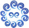 Longbeauty 12 Pcs Acryl Tapers Dehnspirale Dehnschnecke Dehnstab Piercing Ohr Expander Kit 10MM-20MM, Blau