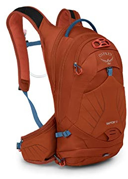 Osprey Raptor 10L Herren Fahrradrucksack mit Hydraulikspeicher, Firestarter Orange
