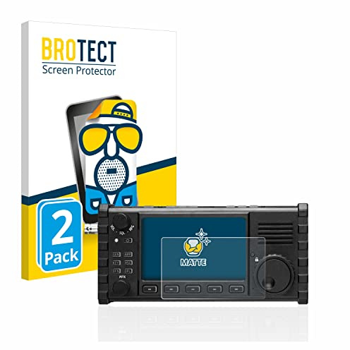 BROTECT Schutzfolie für Xiegu X6100 HF-Transceiver | 2 Stück Entspiegelnder Displayschutz Made in Germany Matte Displayschutz-Folie Anti-Reflex Anti-Fingerprint Einfache Montage