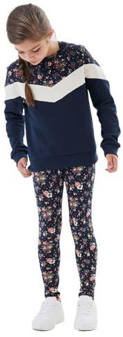 NAME IT Mädchen Nkfvivian Aop Legging Noos, Dark Sapphire/Aop:flowers, 116