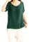 Leinenbluse Damen- Damen Damen Kurzarm Tasche Baumwolle und Leinen T-Shirts Top Bluse